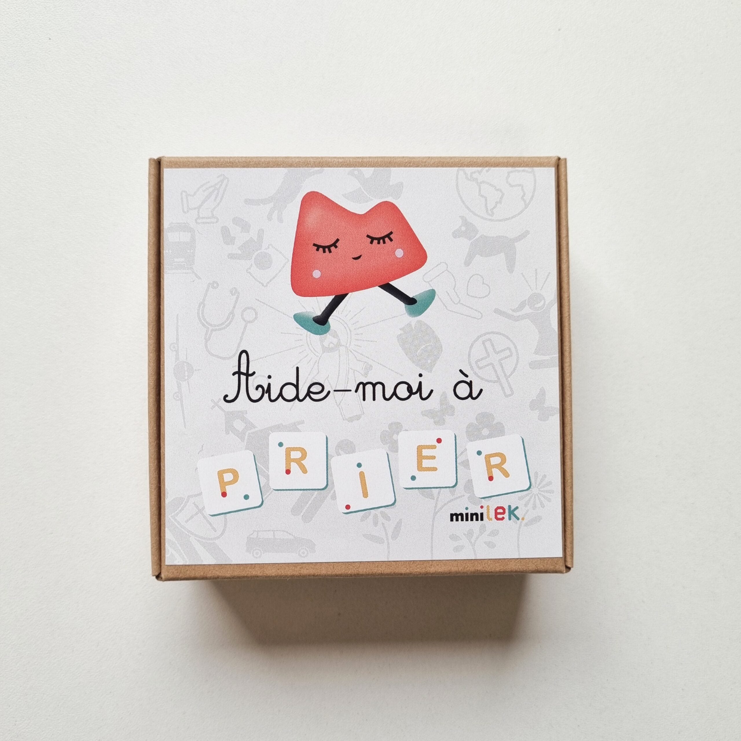 Carte aide moi à prier chrétien - Minilek Made in France