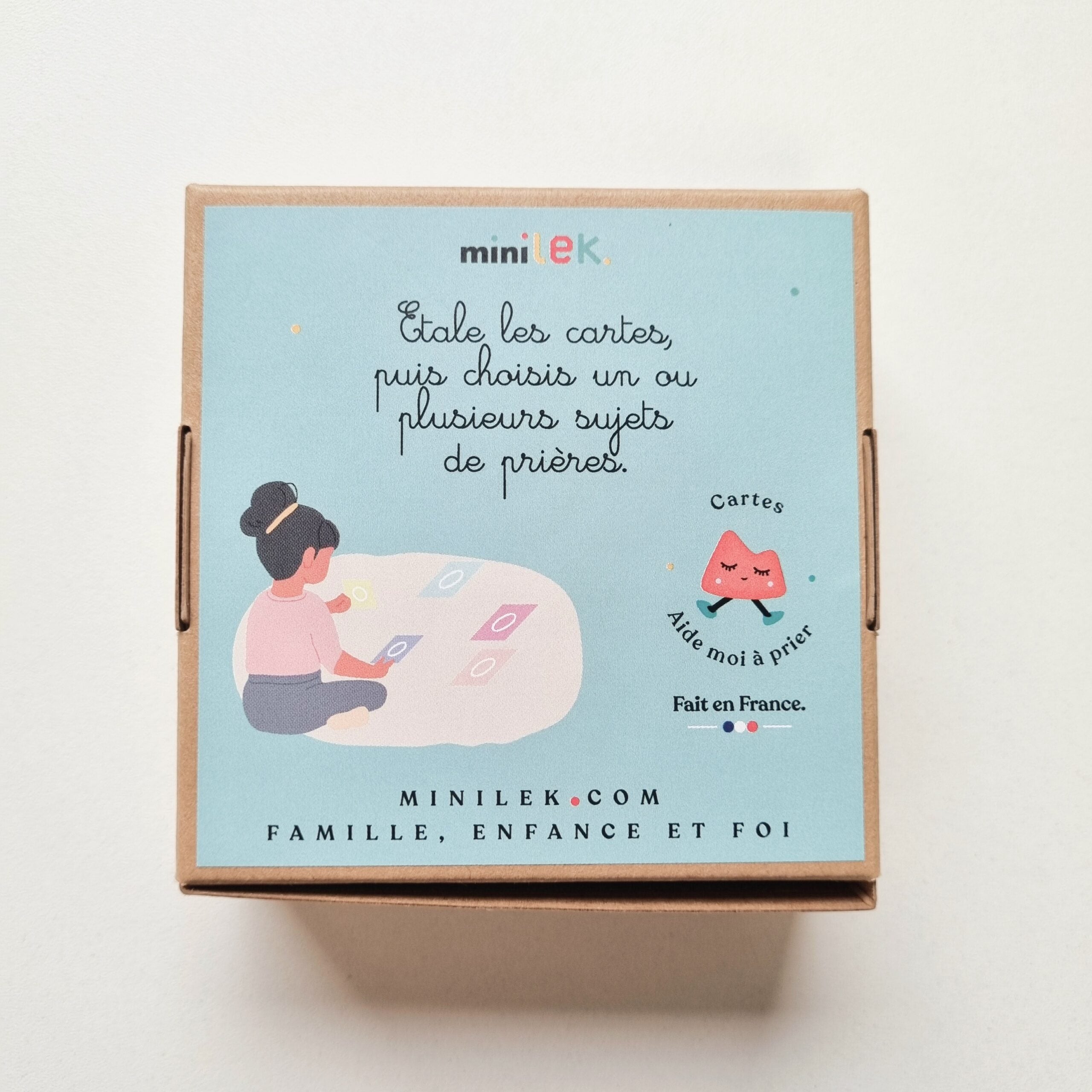 Eveil à la foi : Carte aide moi à prier chrétien - Minilek