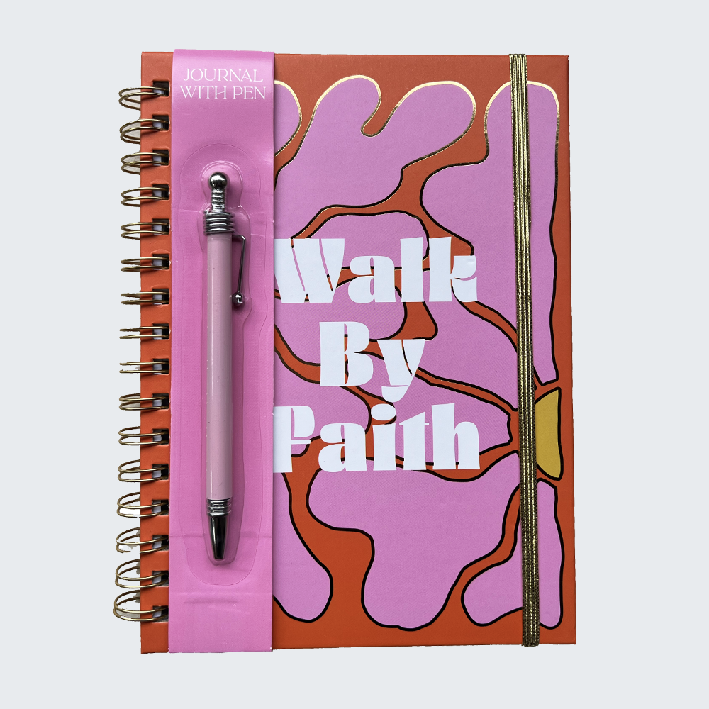 Christian A5 notebook - Walk by faith
