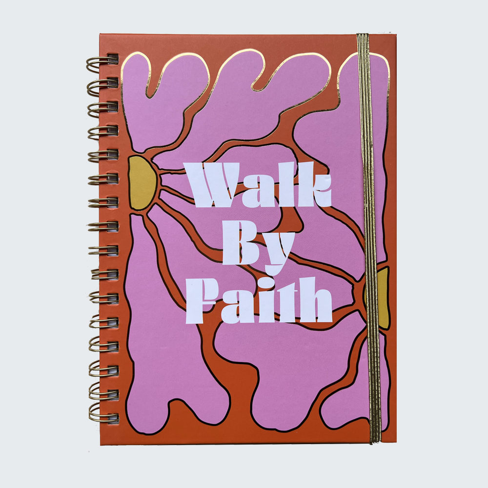 Carnet de notes chrétien - Walk by faith