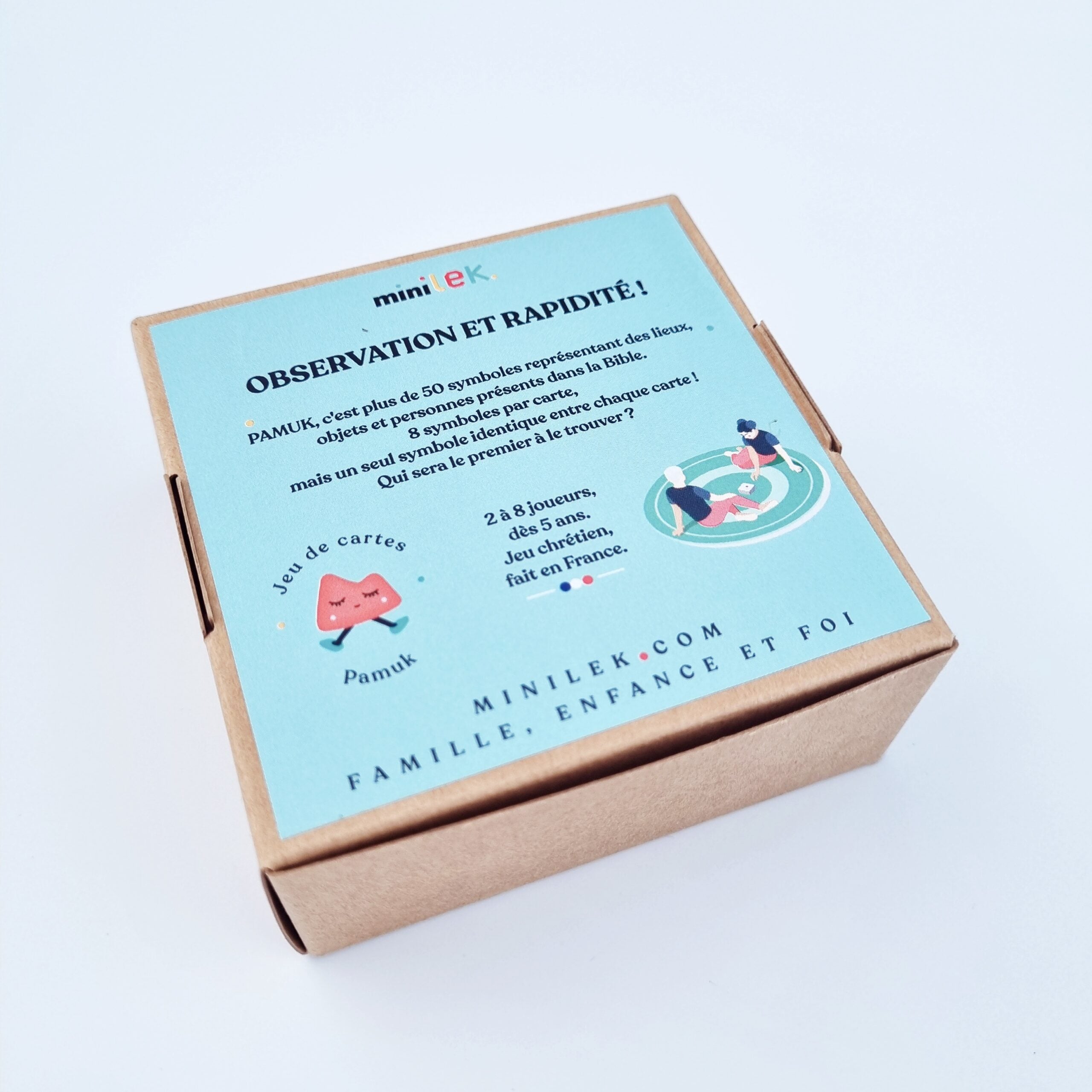 Jeu de cartes chrétien - Pamuk packaging dos