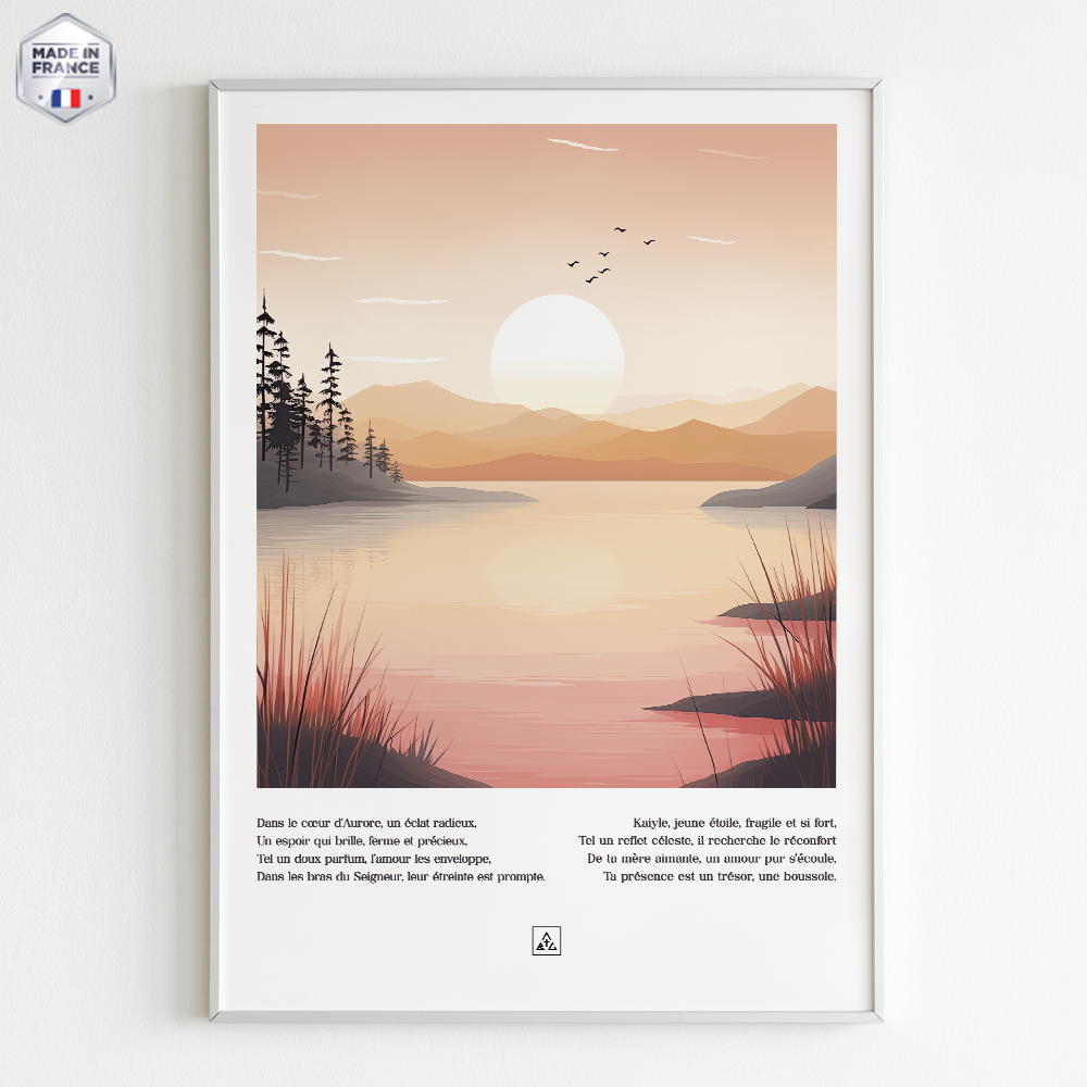 Affiche poème personnalisé : Pastel 1 blessing cases design 2