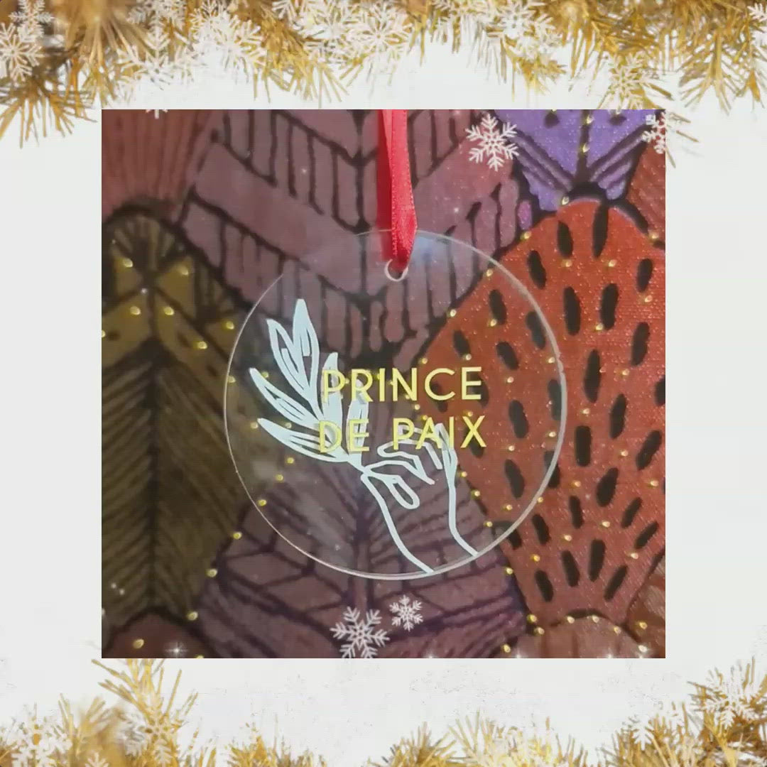 Ornement de Noël chrétien - Prince de paix