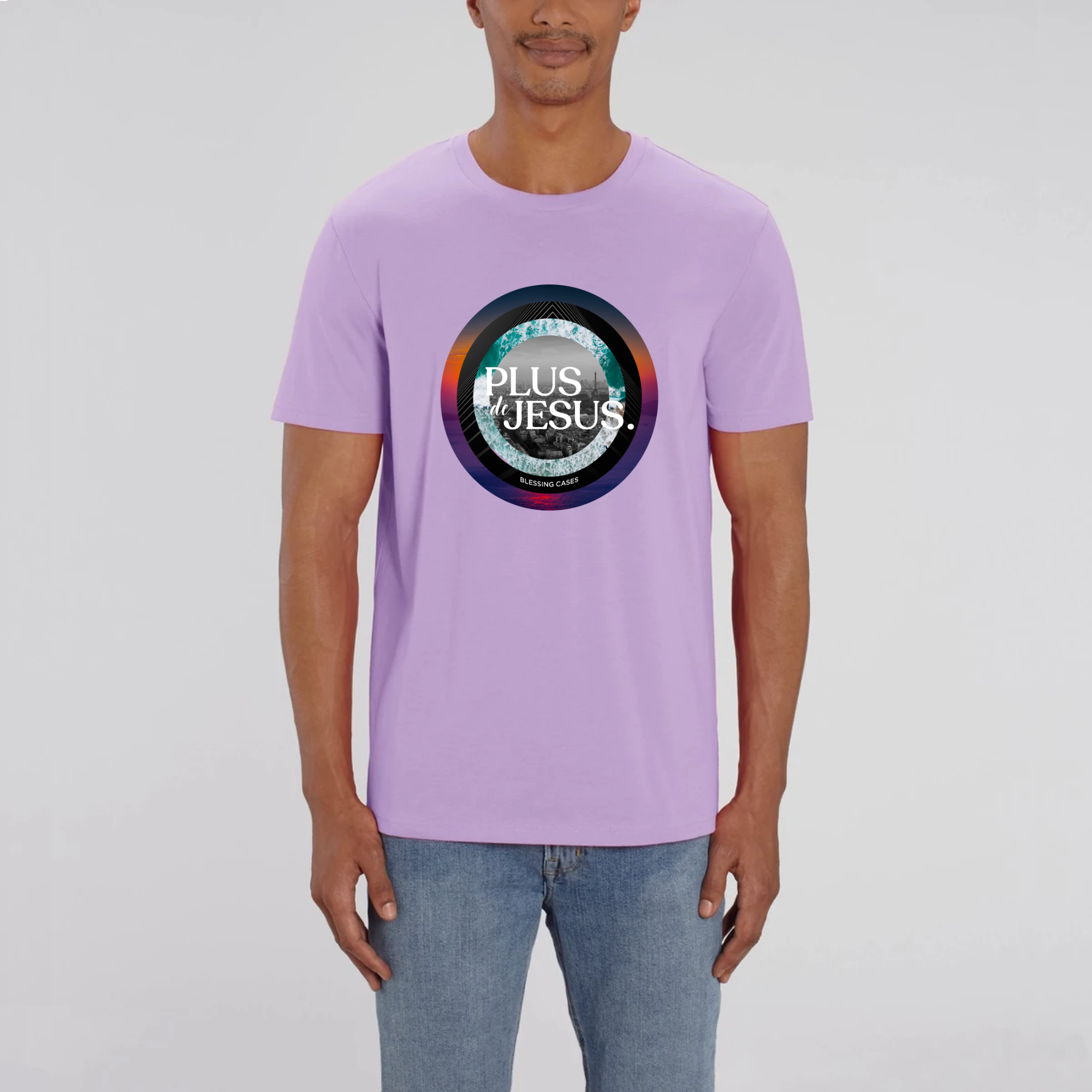 T-shirt chrétien lavande idéal pour les cadeaux et anniversaire.
