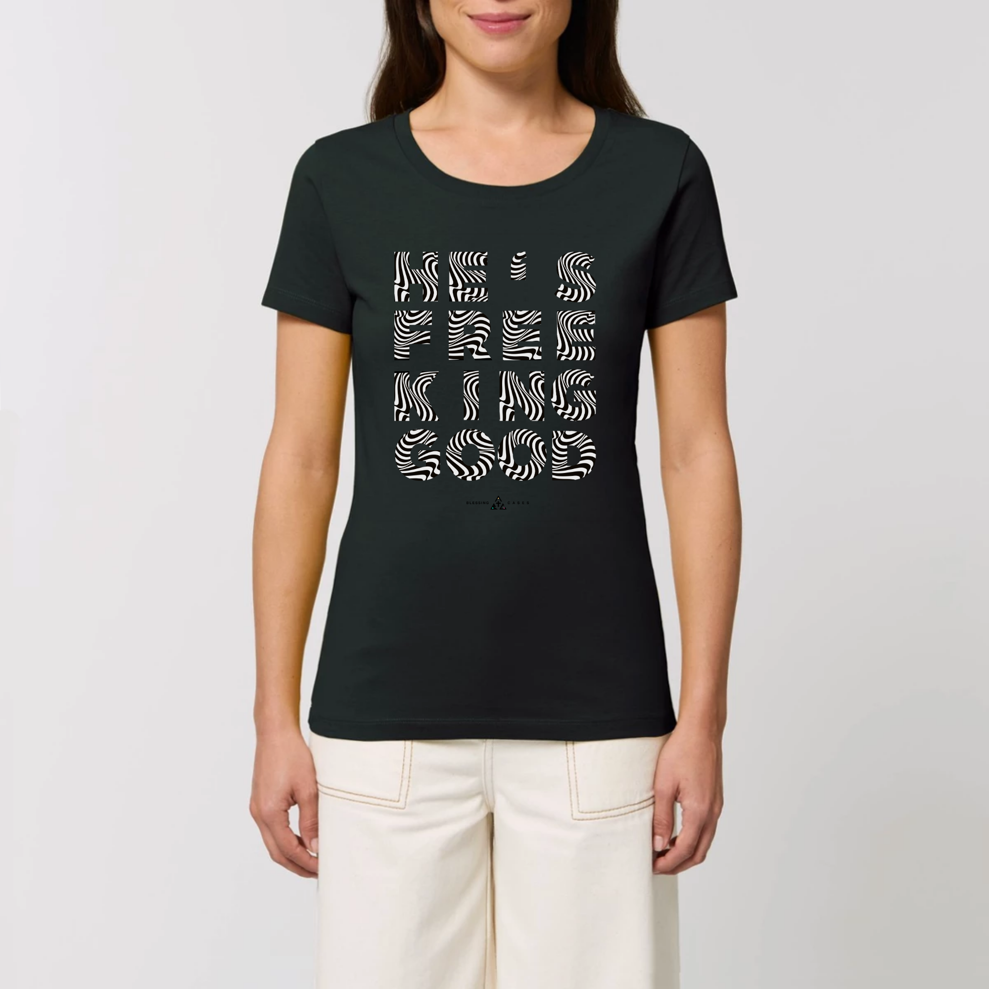 T-shirt femme Free King Good blessingcases noir