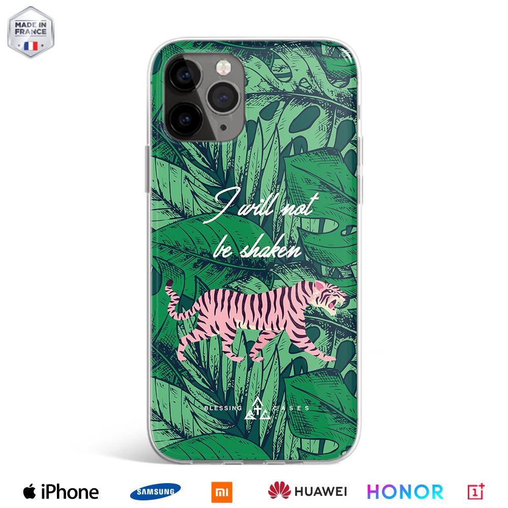 Coque chrétienne Tigre- I will not be shaken
