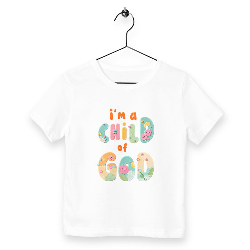 T-shirt chrétien enfant : I'm a child of God 1