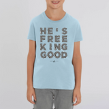 T-shirt enfant Free King good bleu