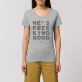 T-shirt femme Free King Good blessingcases  gris