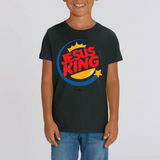 T-shirt chrétien enfant Jesus King blessing cases noir