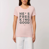 T-shirt femme Free King Good blessingcases rose