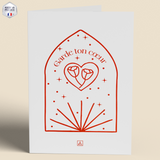 Pack de 3 cartes chrétiennes - Garde ton coeur rouge