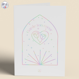 Pack de 3 cartes chrétiennes - Garde ton coeur holographique