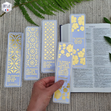 pack de 5 marques-pages chrétien doré moderne blessingcases