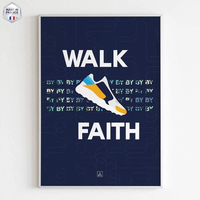 décoration chrétien à personnaliser - Walk by faith 3